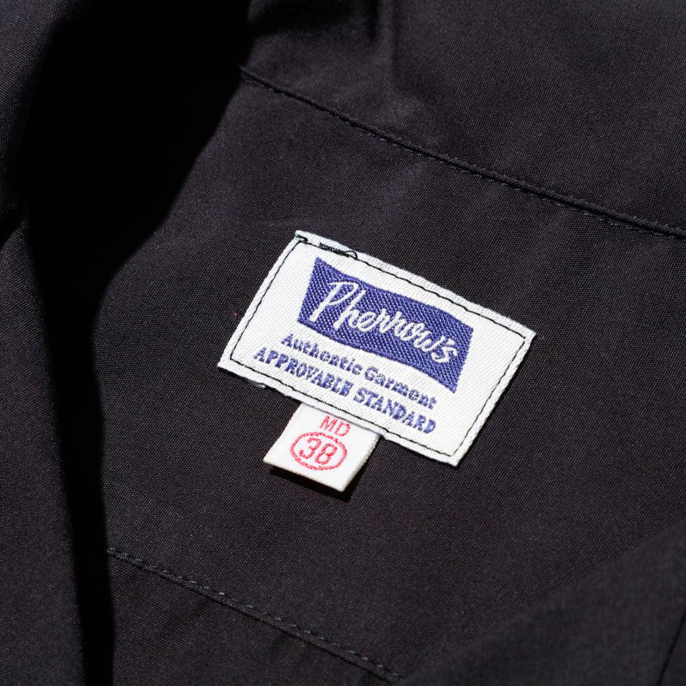 Pherrow's Open Collar Shirt Black-Shirt-Clutch Cafe