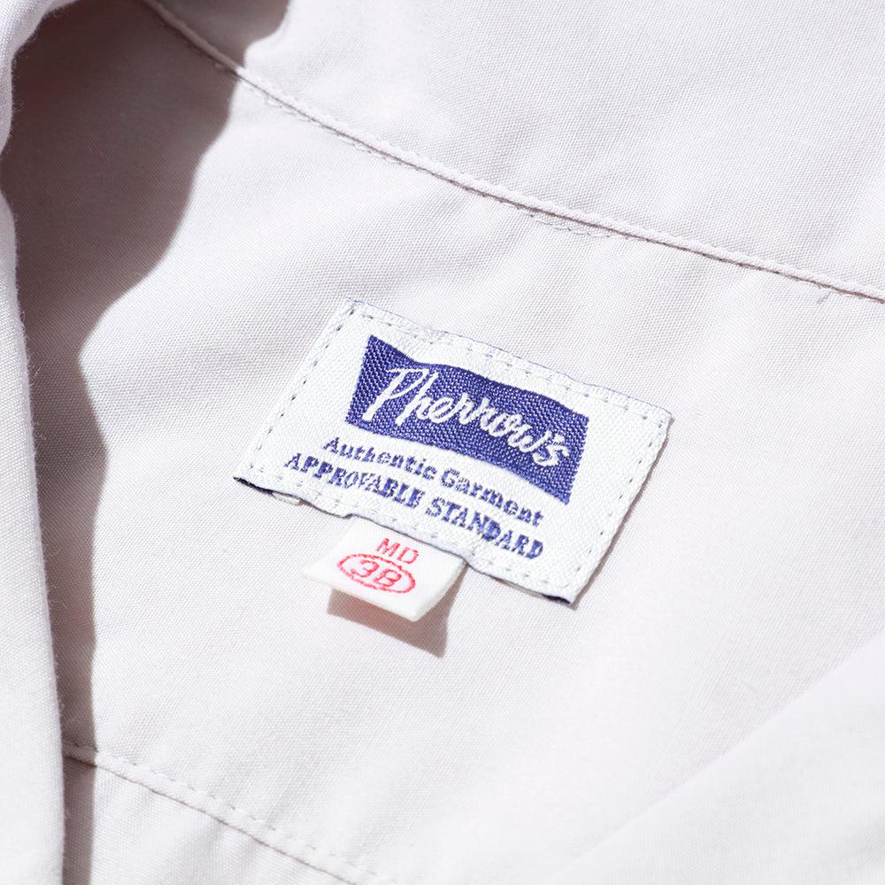 Pherrow's Open Collar Shirt Light Grey-Shirt-Clutch Cafe