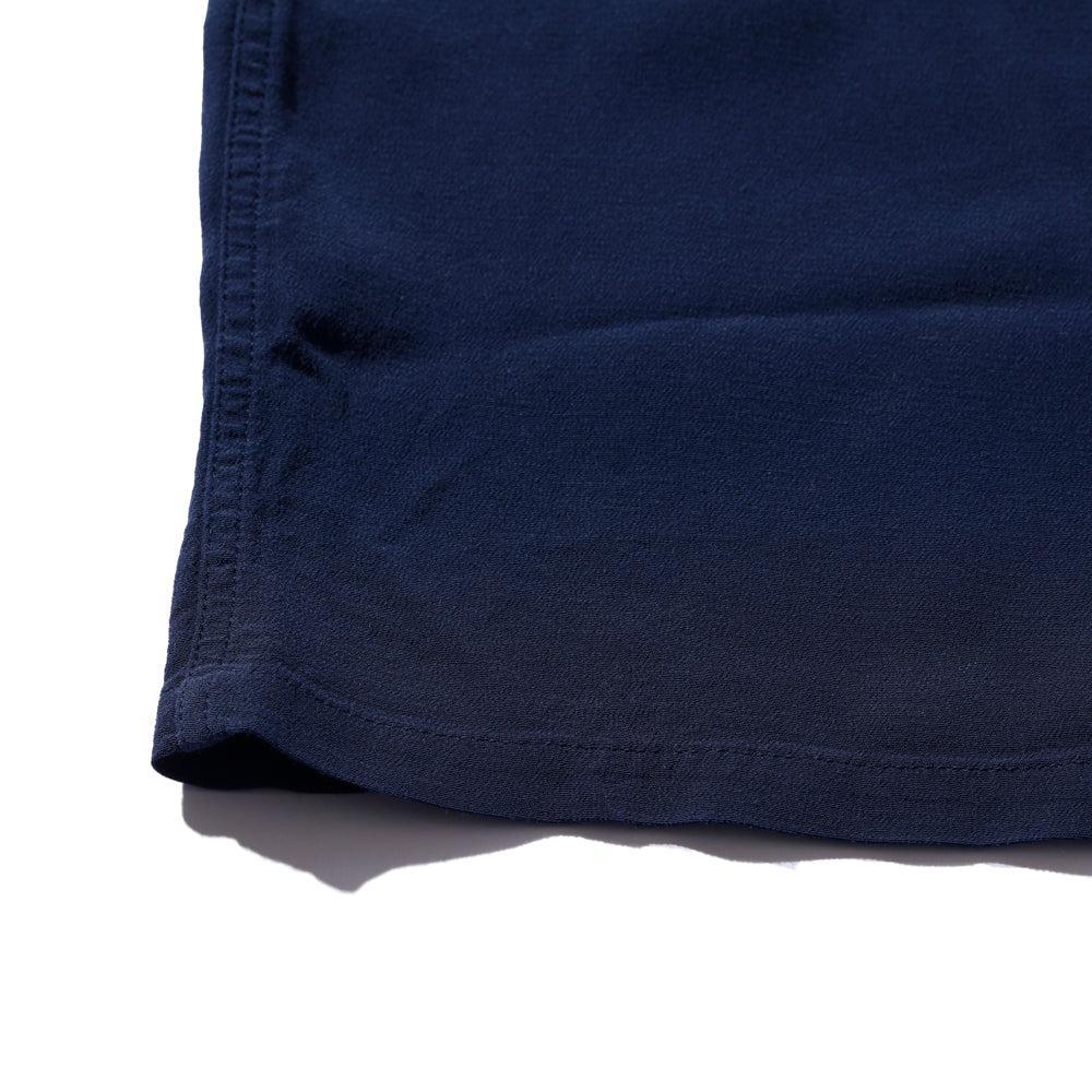 Pherrow's Open Collar Shirt Navy-Shirt-Clutch Cafe