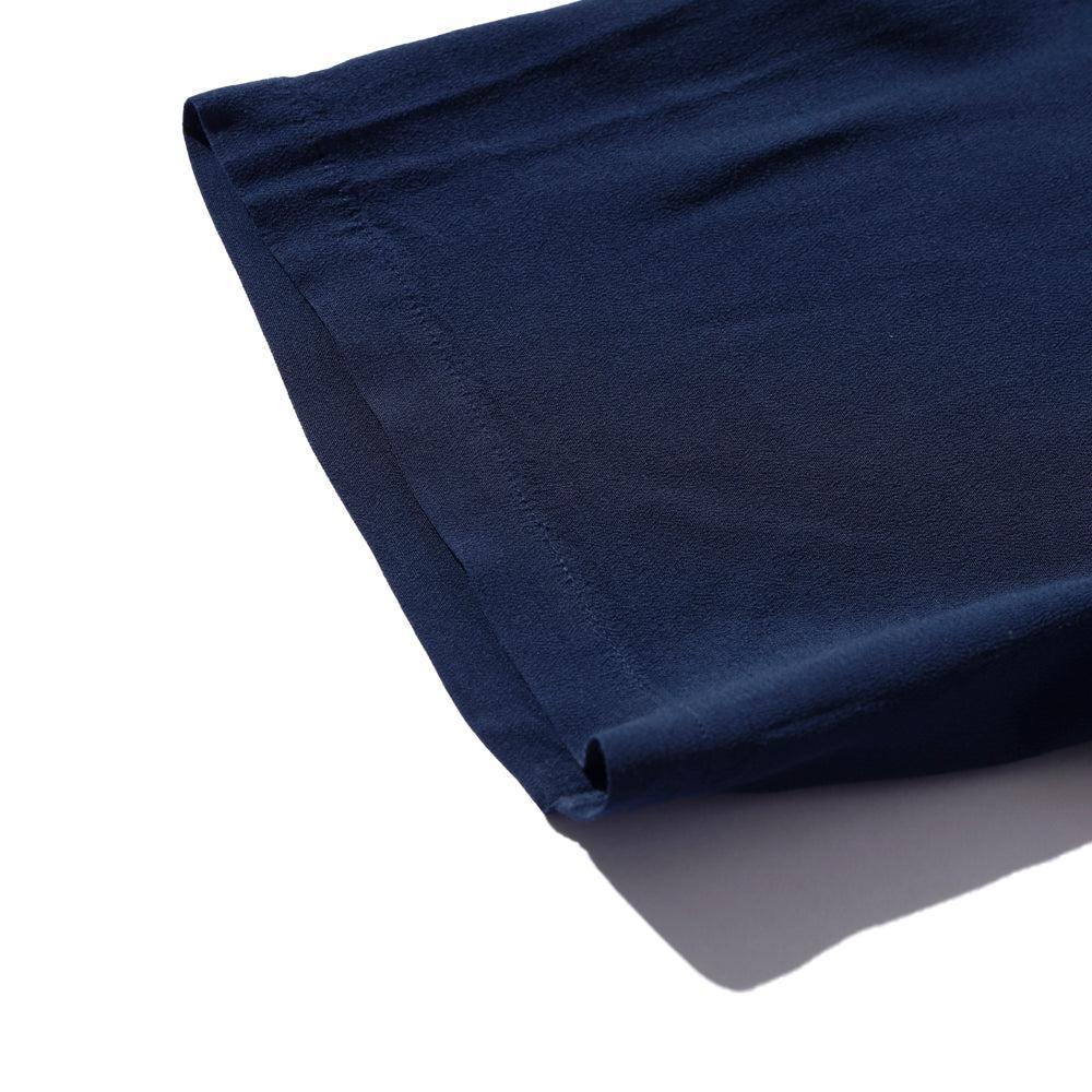 Pherrow's Open Collar Shirt Navy-Shirt-Clutch Cafe