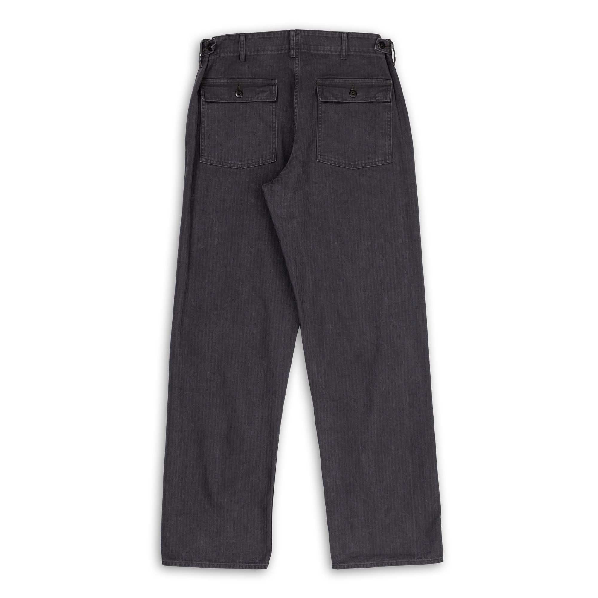 Pherrow's PUP-H HBT Fatigue Pants Black-Trousers-Clutch Cafe
