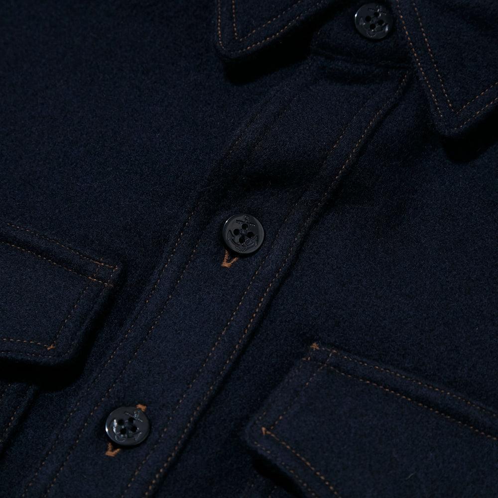 Pherrow's P.30 CPO Shirt Dark Navy-Shirt-Clutch Cafe