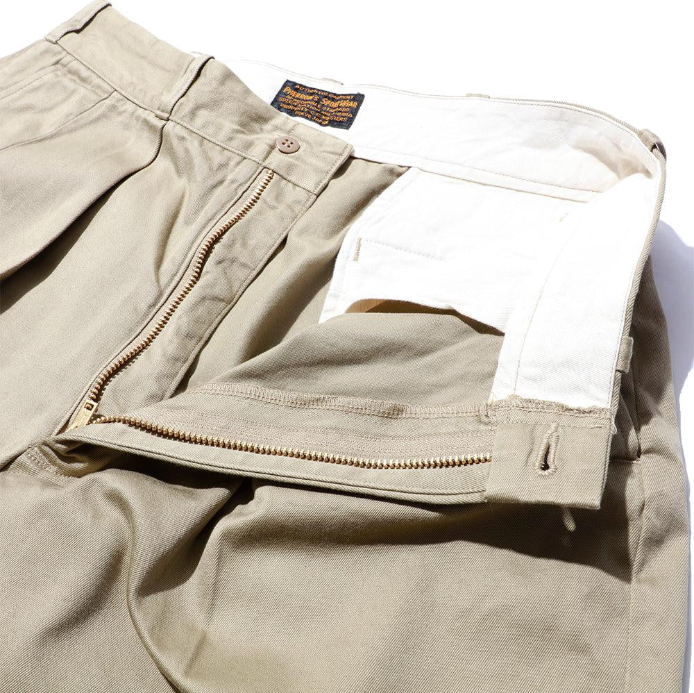 Pherrow's Pleated Shorts Beige-Shorts-Clutch Cafe