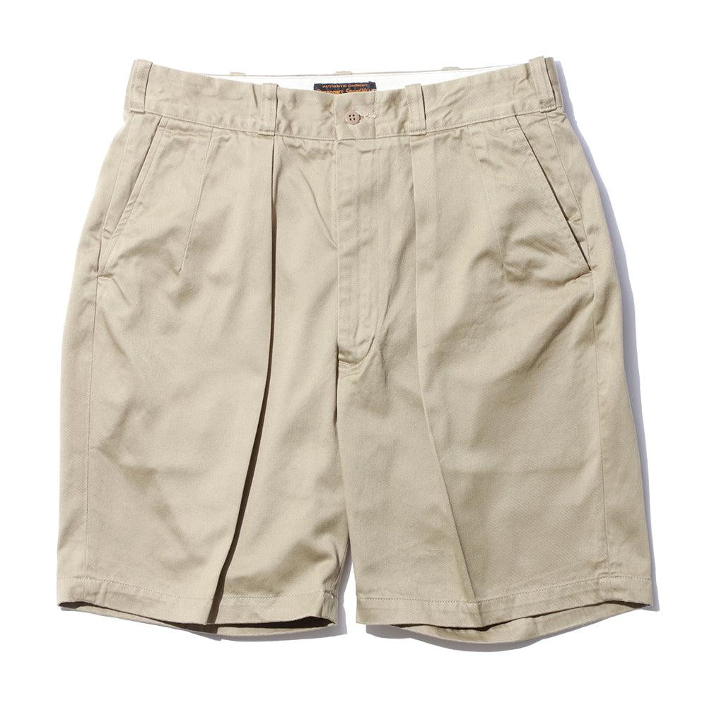 Pherrow's Pleated Shorts Beige-Shorts-Clutch Cafe
