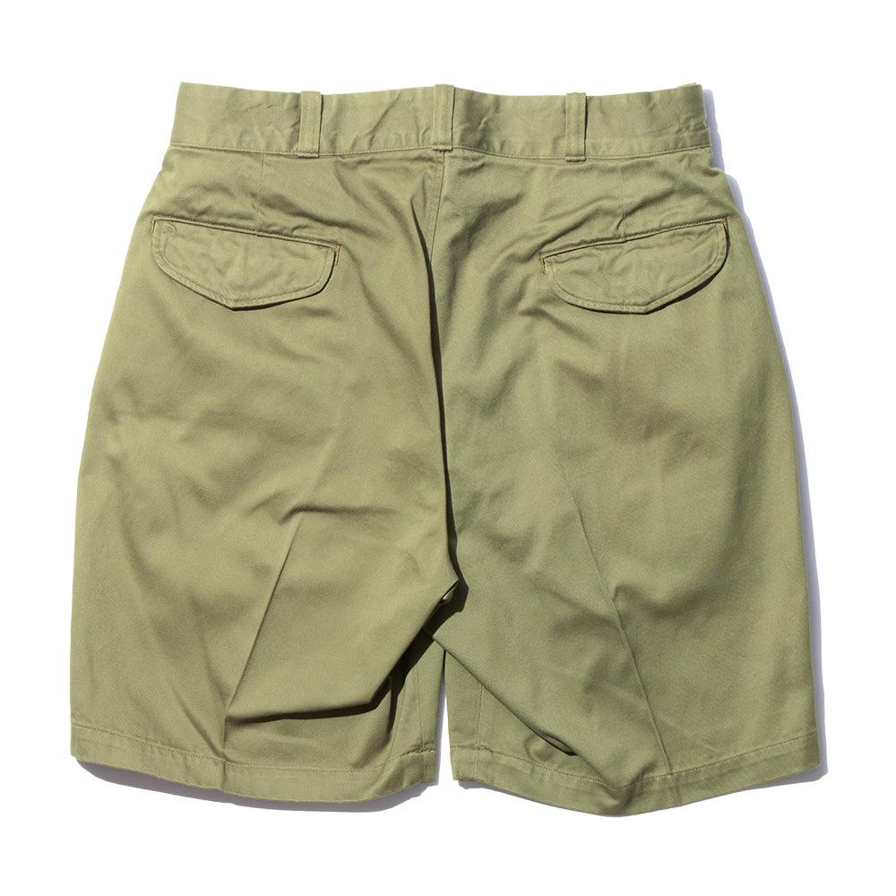 Pherrow's Pleated Shorts Olive-Shorts-Clutch Cafe