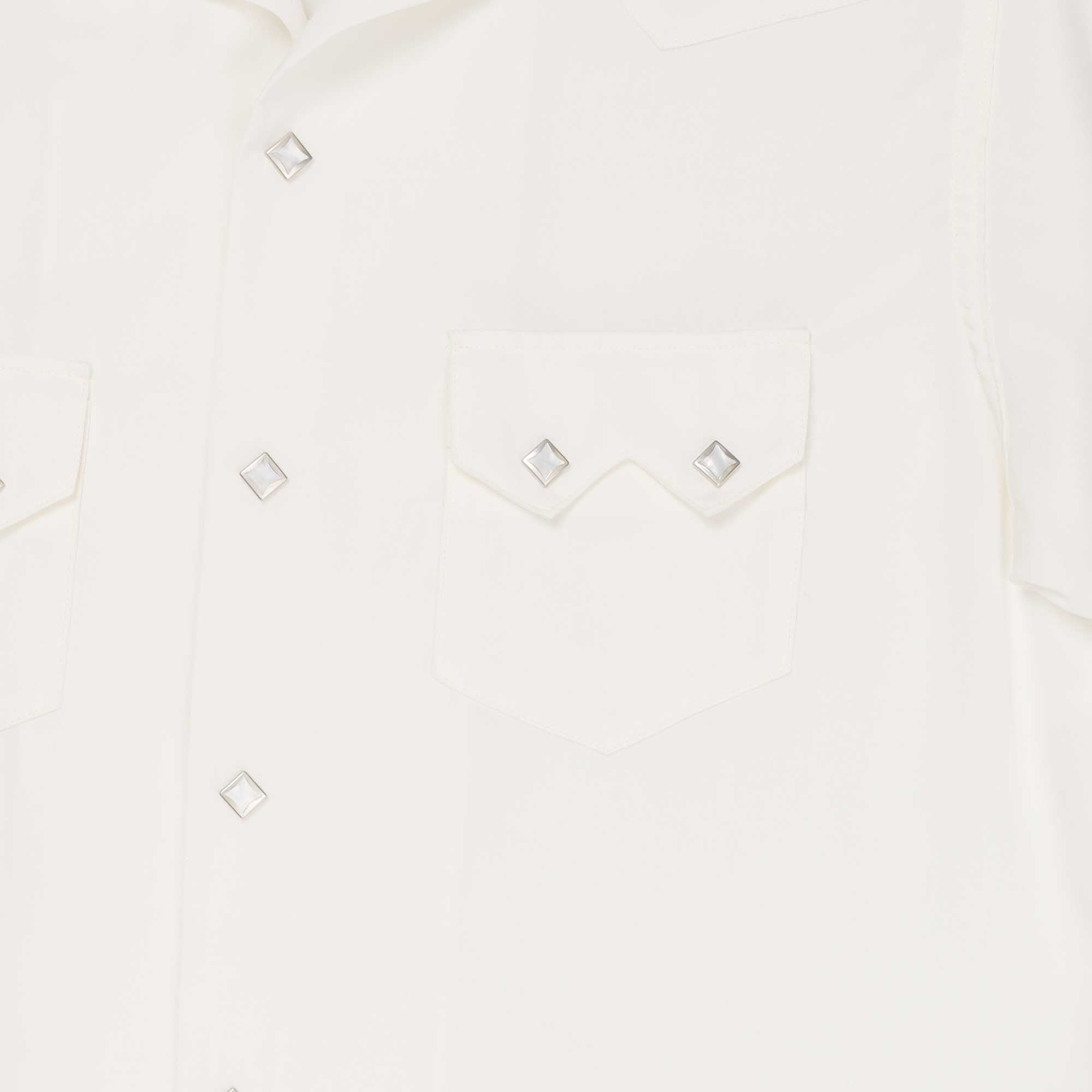 Pherrow's Rayon Western Shirt S/S White-Shirt-Clutch Cafe