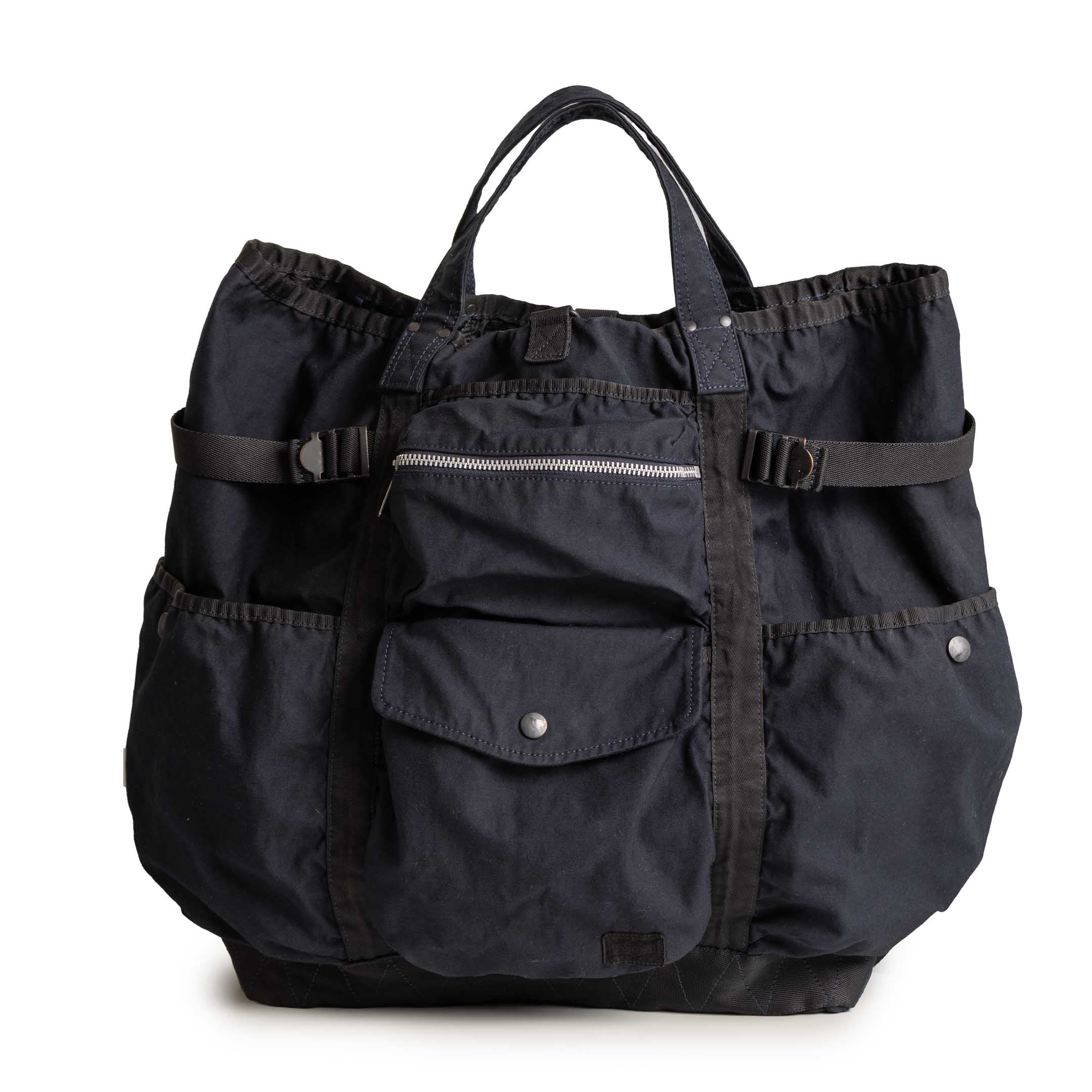 Porter Yoshida & Co Crag 2Way Rucksack Navy-Bag-Clutch Cafe