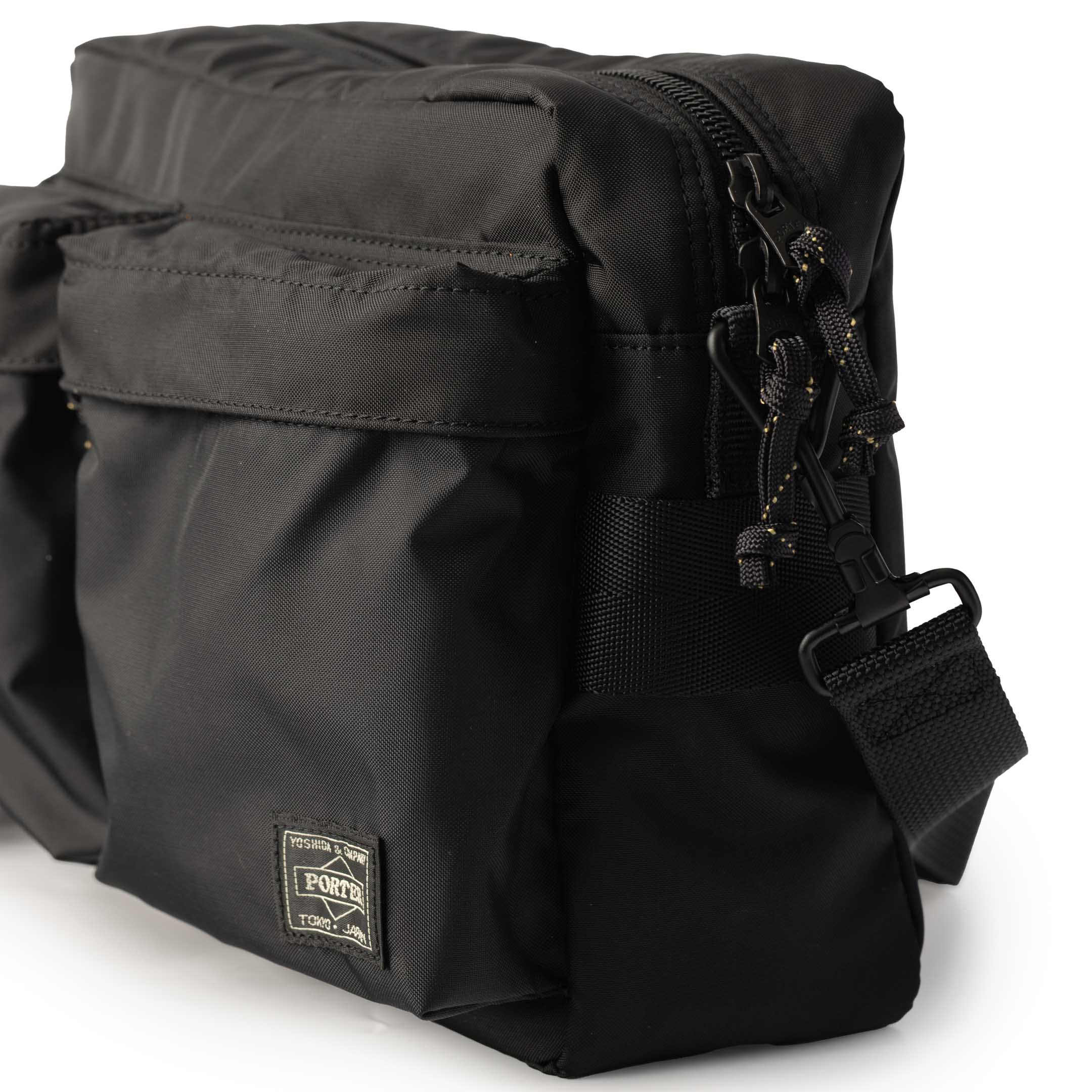 Porter Yoshida & Co Force Shoulder Bag (S) Black-Bag-Clutch Cafe