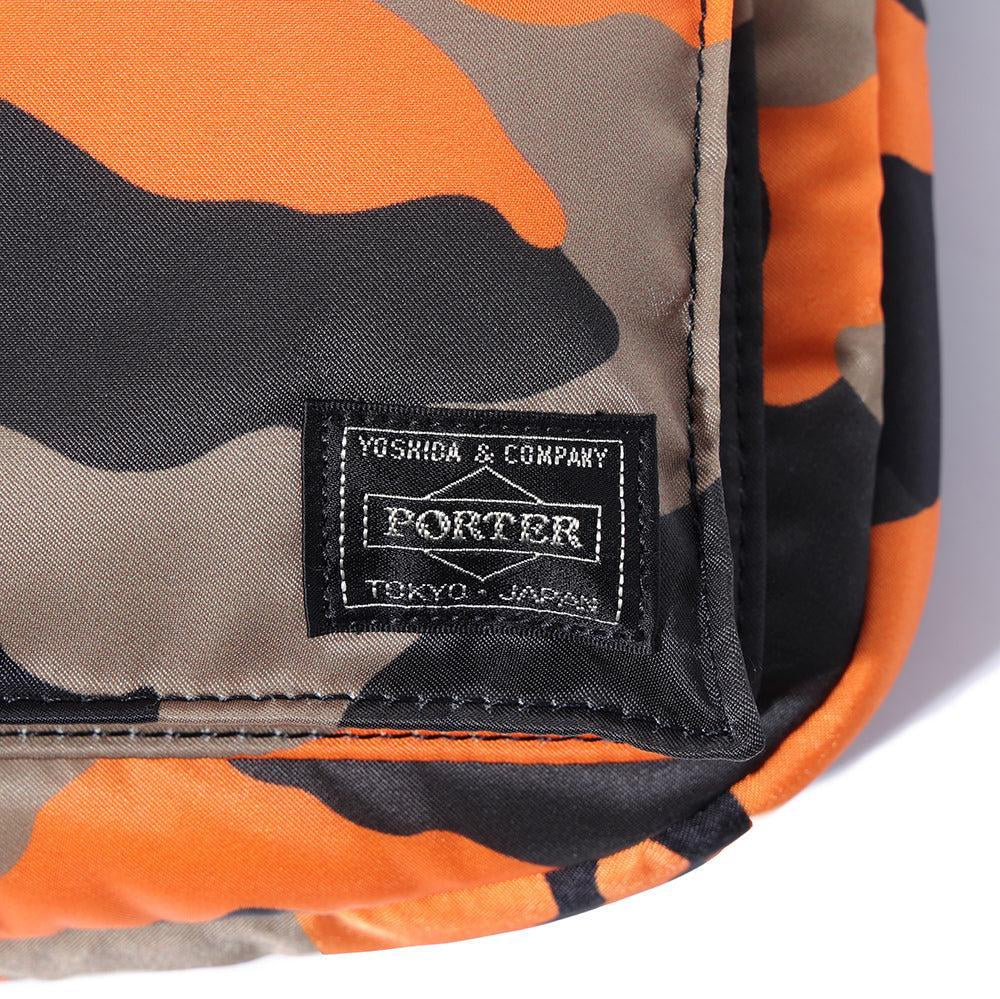 Porter Yoshida PS Camo Document Case Woodland Orange-Document Case-Clutch Cafe
