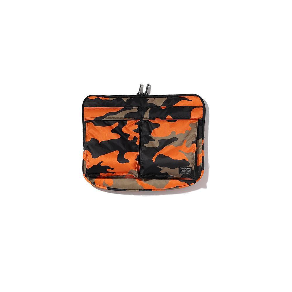 Porter Yoshida PS Camo Document Case Woodland Orange-Document Case-Clutch Cafe