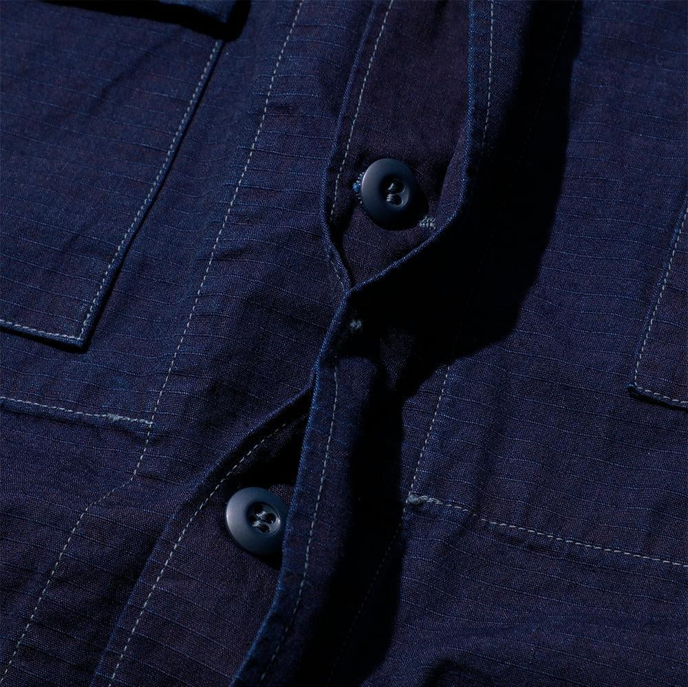 Post Overalls BDU-R Cotton Ripstop Jacket Indigo-Jacket-Clutch Cafe