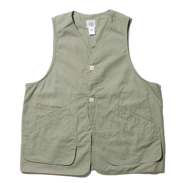 Post Overalls Dee Vest Sage-Shirt-Clutch Cafe