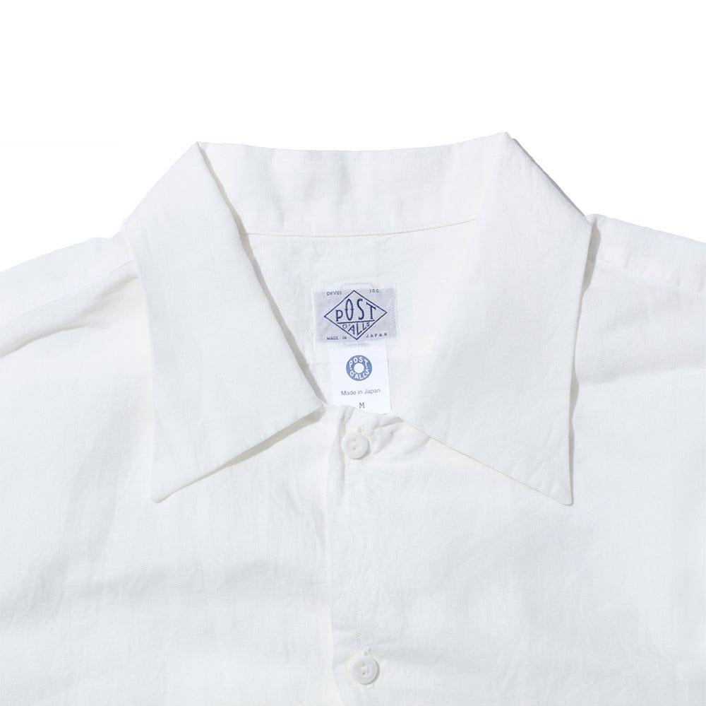 Post Overalls Neutra 3 Cotton/Linen Chambray Shirt White-Shirt-Clutch Cafe