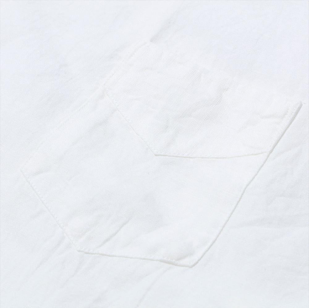 Post Overalls Neutra 3 Cotton/Linen Chambray Shirt White-Shirt-Clutch Cafe