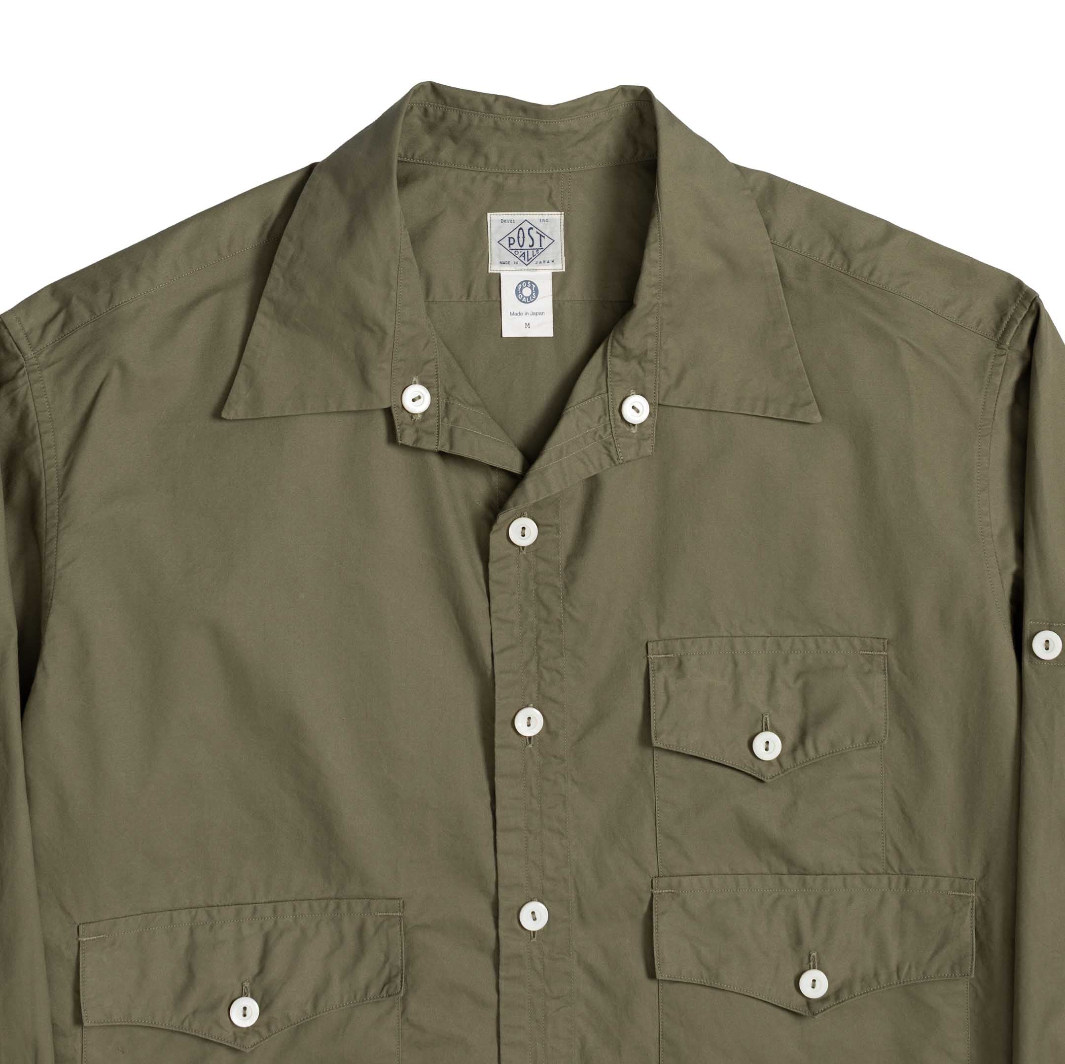 Post Overalls Town & Country Safari Shirt Sage-Shirt-Clutch Cafe