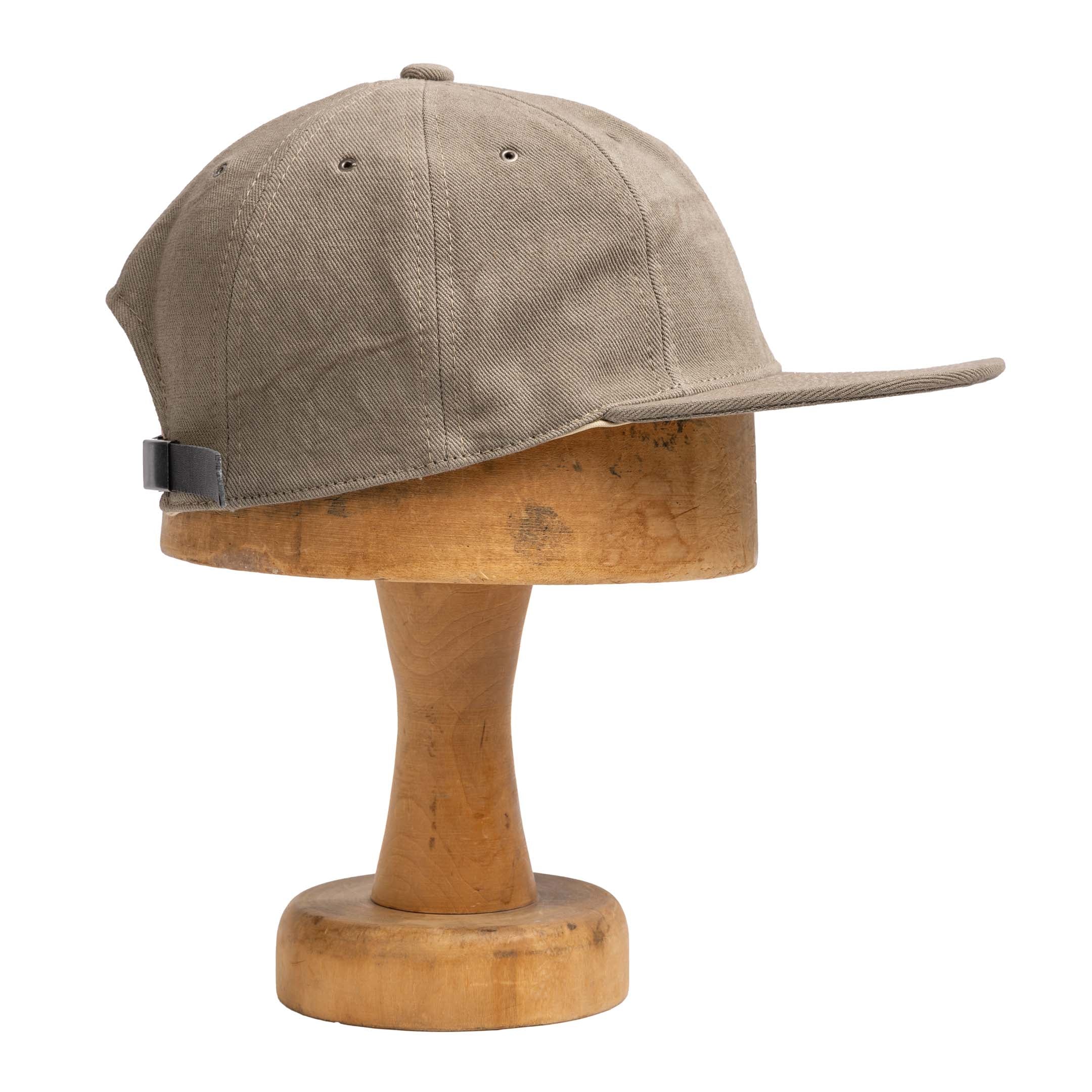 Poten Vintage Linen Twill Baseball Cap Grey-Baseball Cap-Clutch Cafe