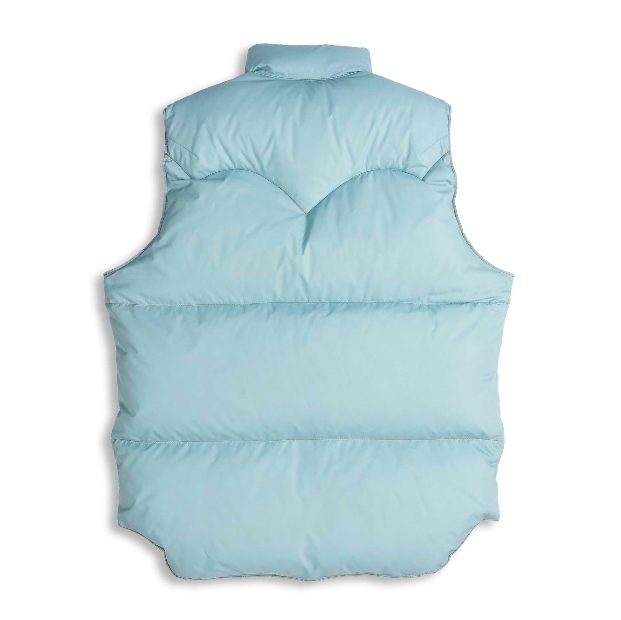 Rocky Mountain Featherbed for Clutch Cafe Reversible Down Vest Mustard x Sax Blue-Down Vest-Clutch Cafe