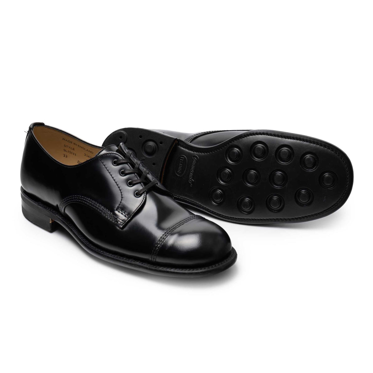 Sanders Japan BGS Derby Shoe Black 2545B-Clutch Cafe