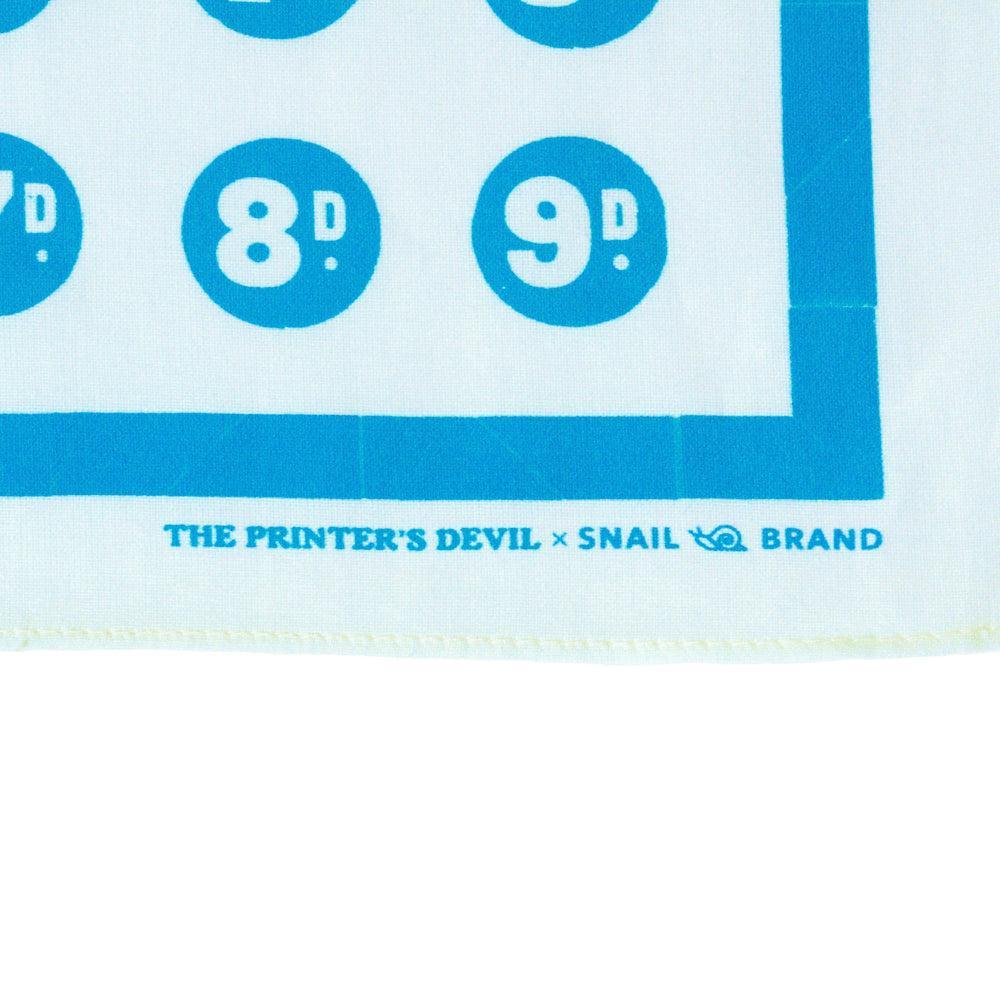 Snail Brand Bandana Coin - OFF WHITE & BLUE-Bandana-Clutch Cafe