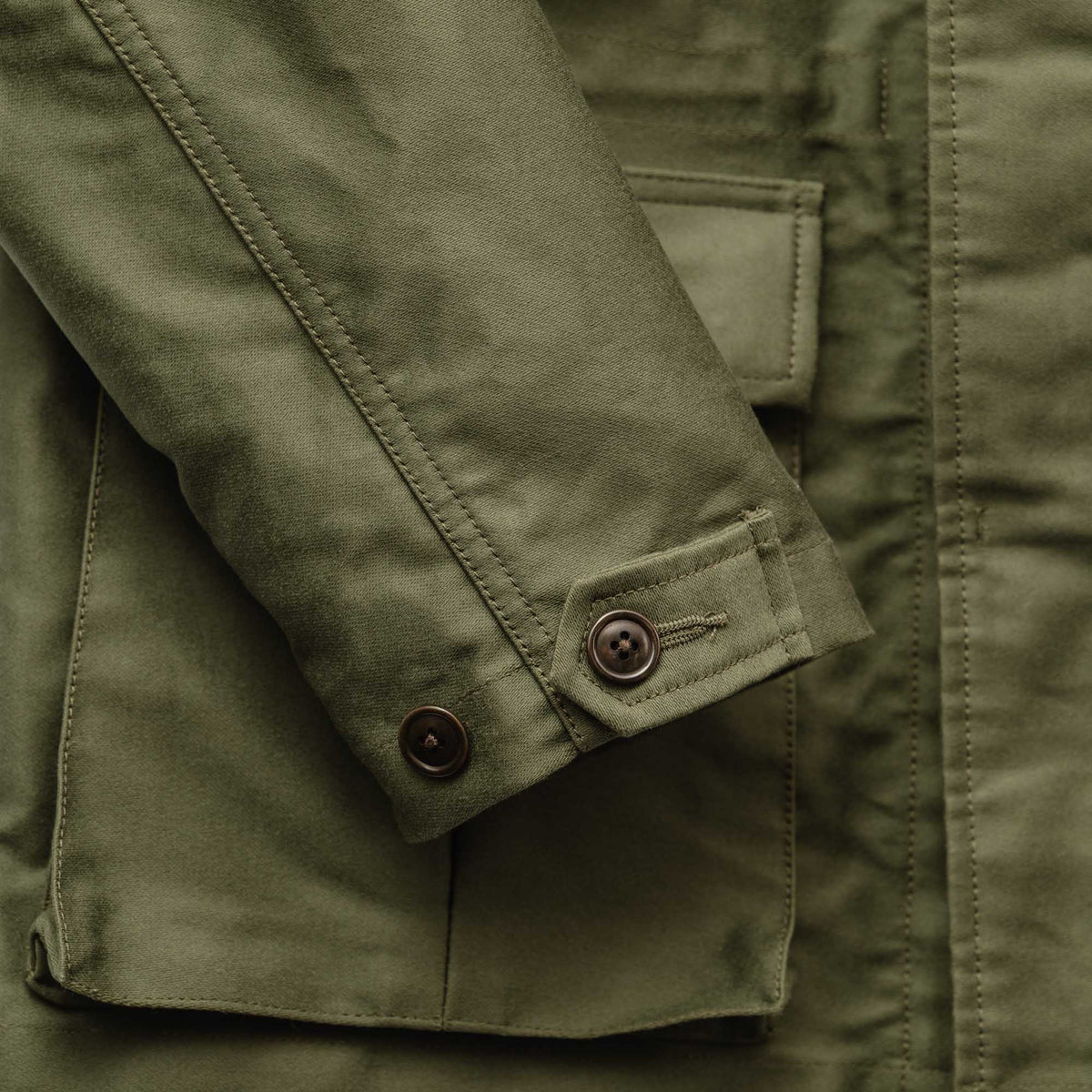Soundman Albany Fatigue Jacket Army Green-Jacket-Clutch Cafe