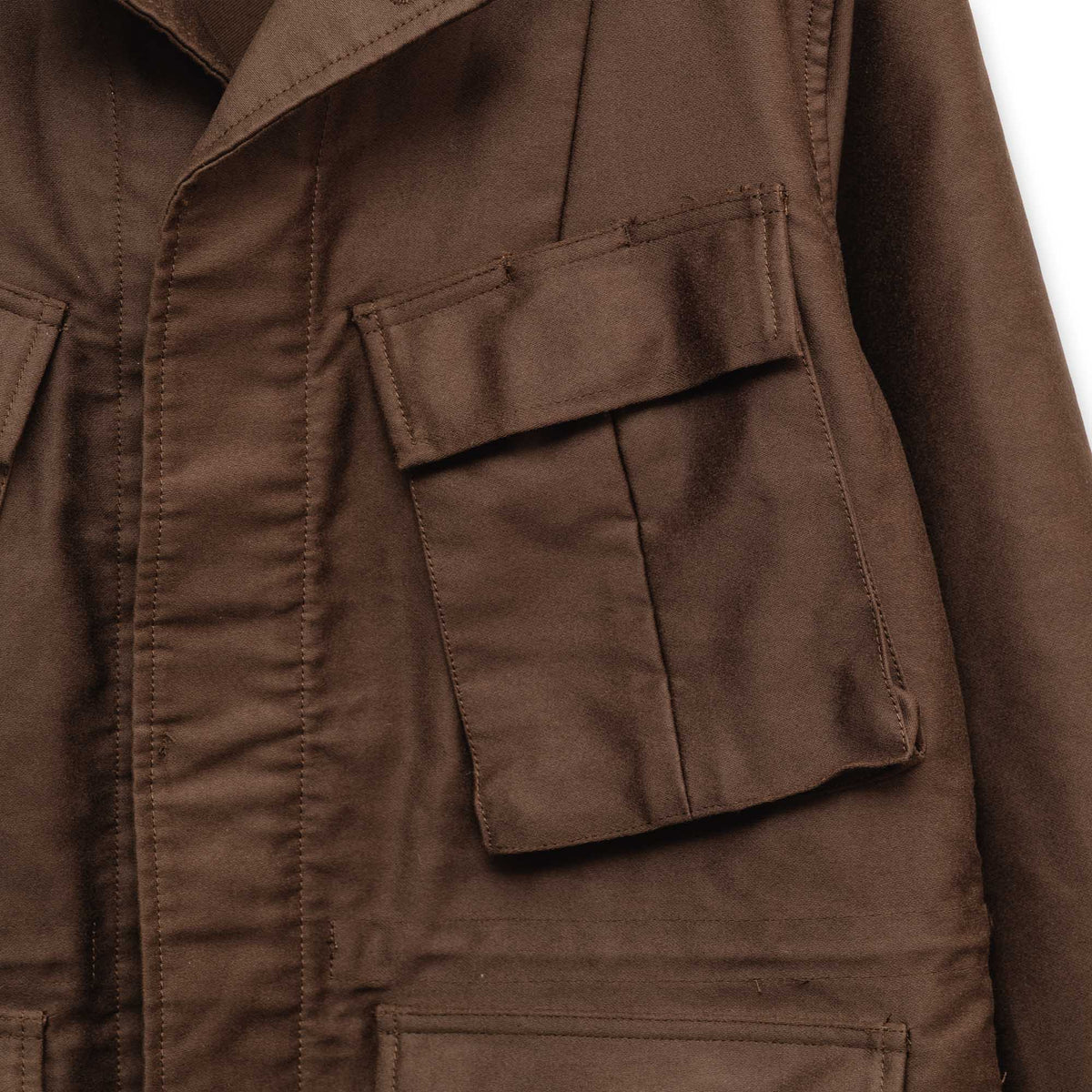Soundman Albany Fatigue Jacket Dark Brown-Jacket-Clutch Cafe