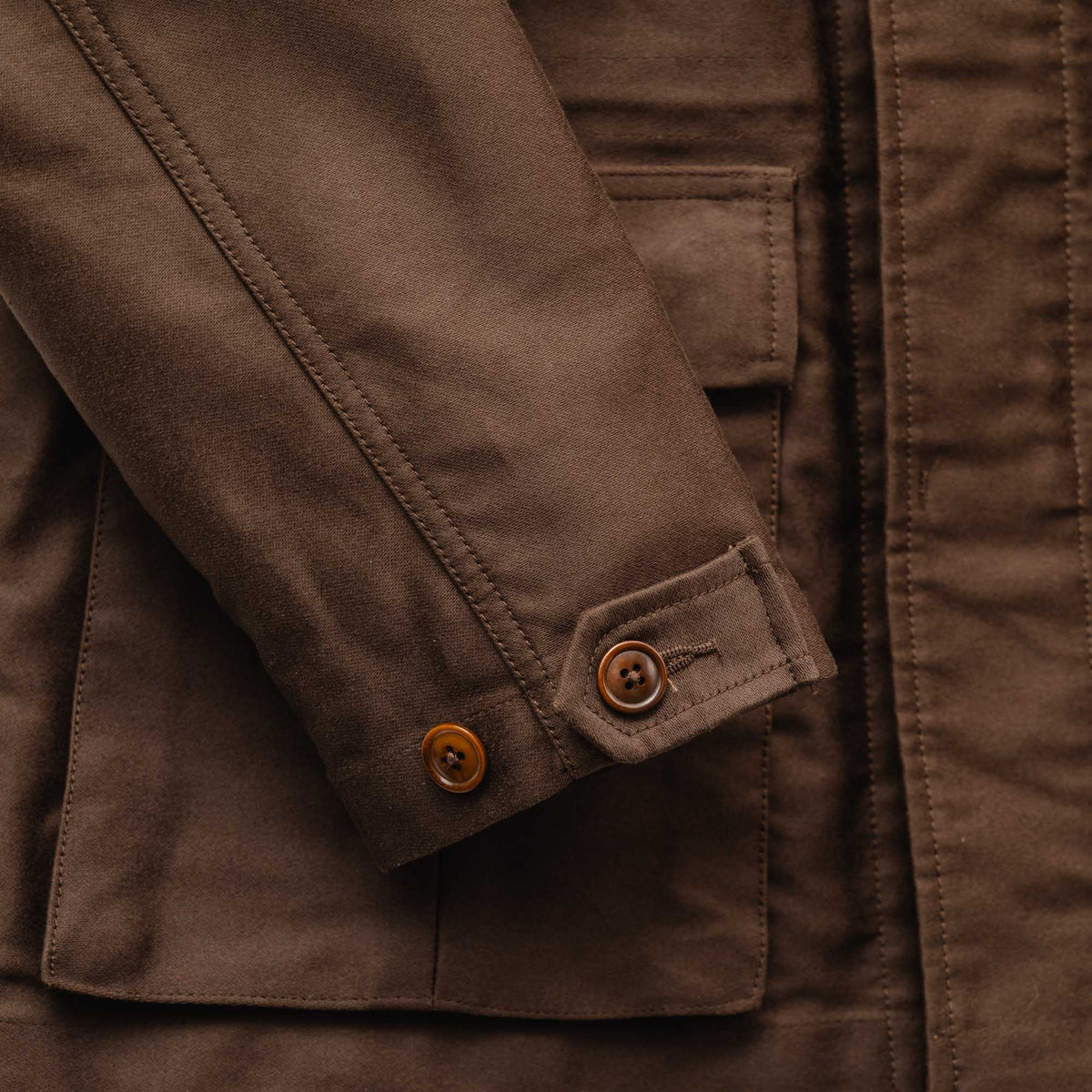 Soundman Albany Fatigue Jacket Dark Brown-Jacket-Clutch Cafe