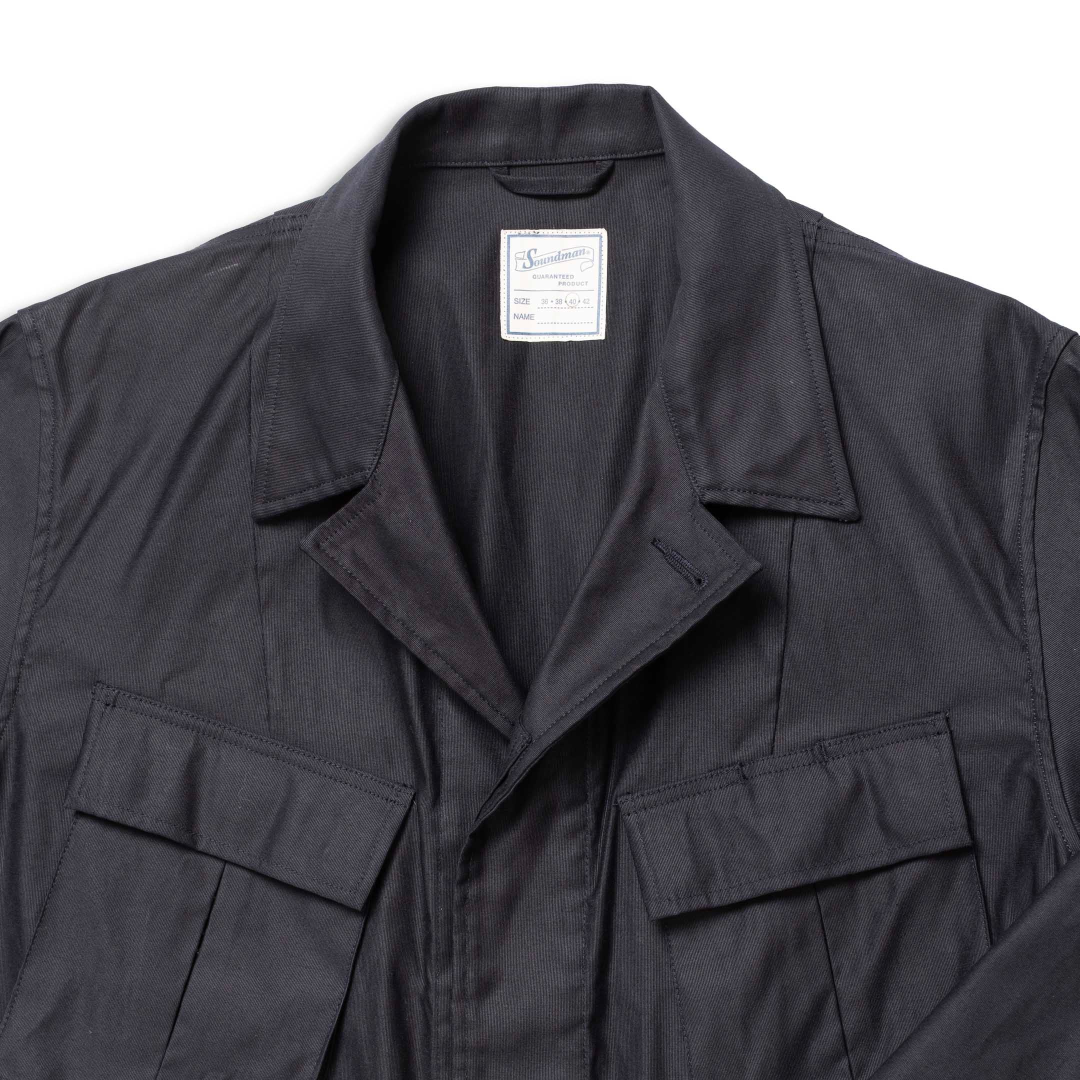 Soundman Albany Fatigue Jacket Dark Navy-Jacket-Clutch Cafe