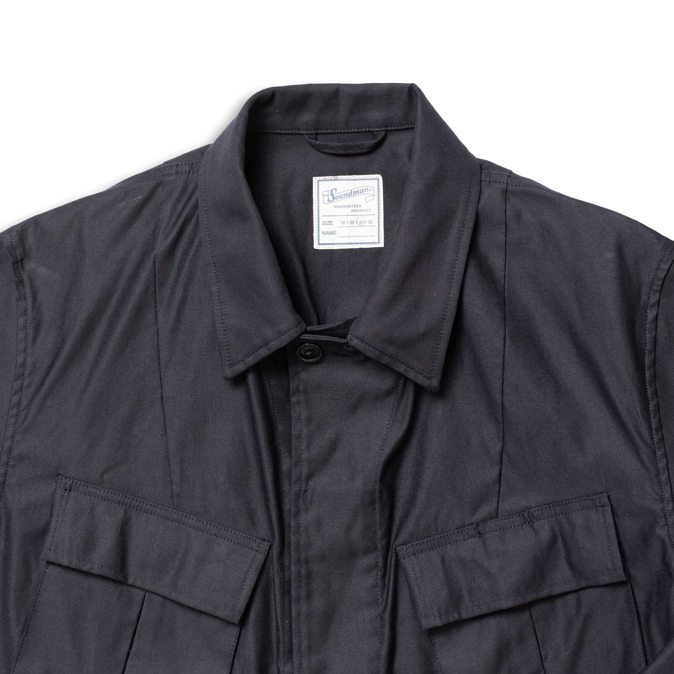 Soundman Albany Fatigue Jacket Dark Navy-Jacket-Clutch Cafe