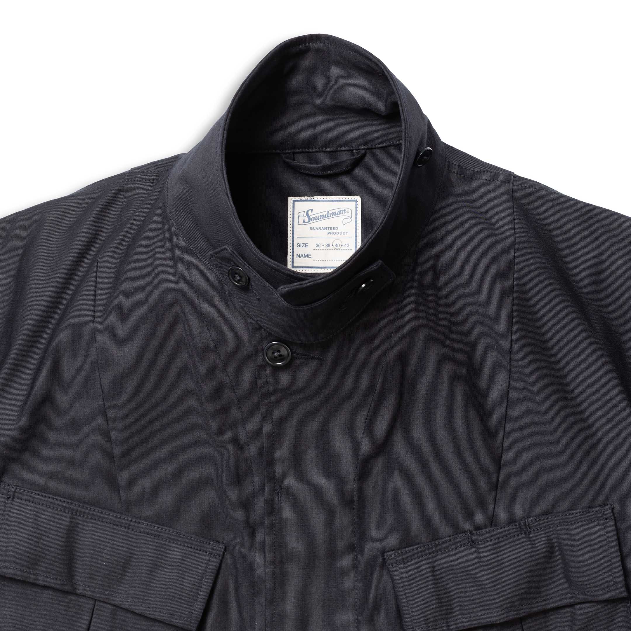 Soundman Albany Fatigue Jacket Dark Navy-Jacket-Clutch Cafe