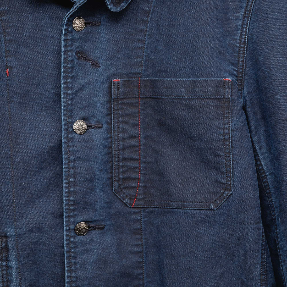Soundman Birmingham Jacket Black Indigo Dye-Jacket-Clutch Cafe