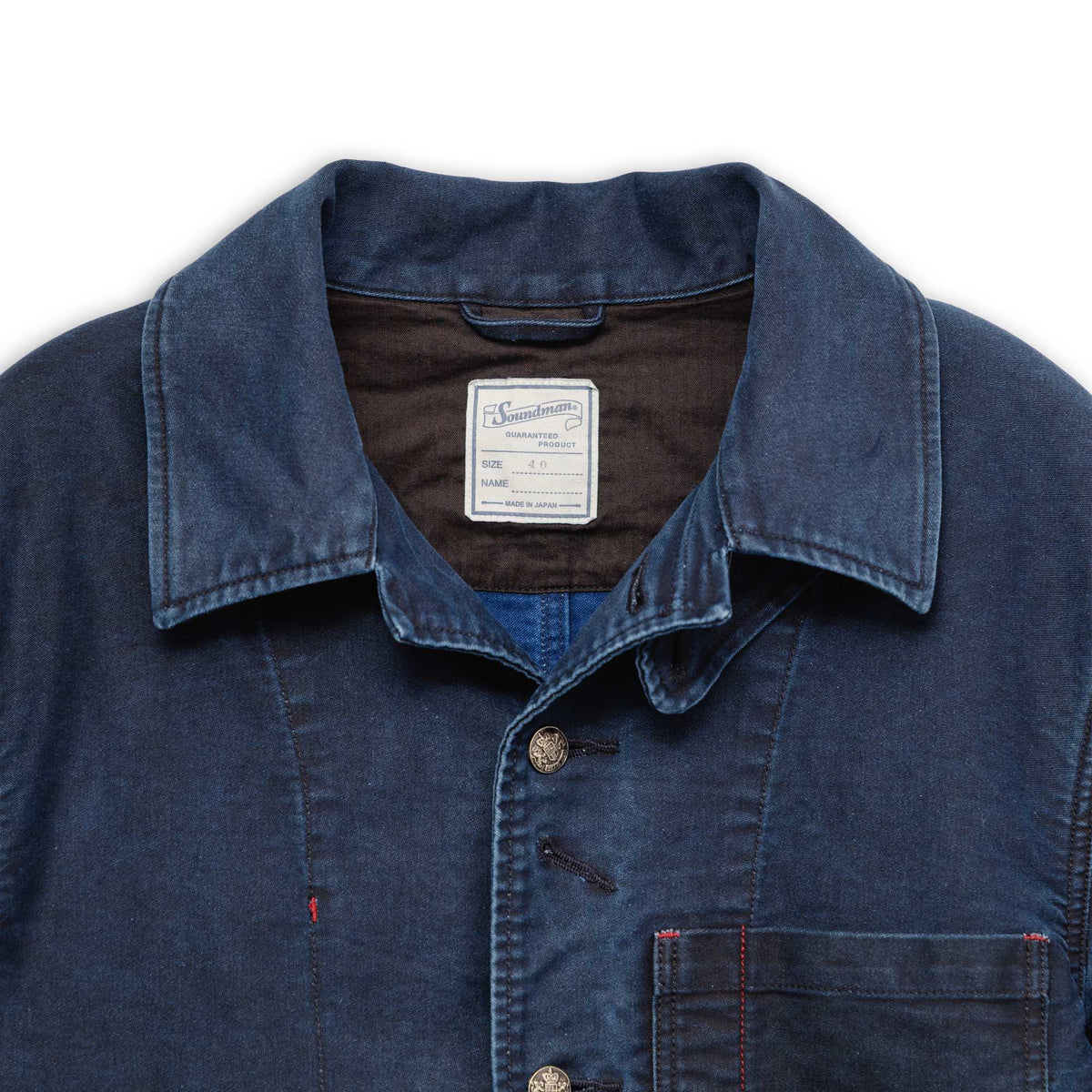 Soundman Birmingham Jacket Black Indigo Dye-Jacket-Clutch Cafe