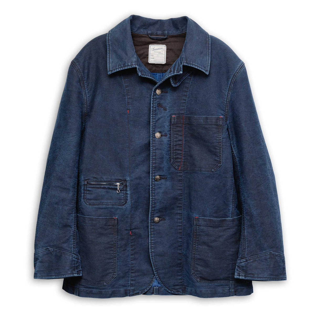 Soundman Birmingham Jacket Black Indigo Dye-Jacket-Clutch Cafe