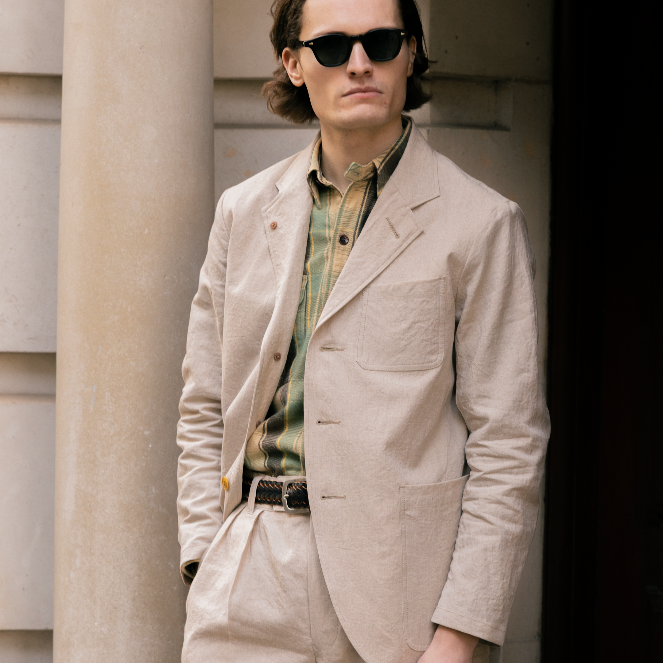 Soundman Rector Linen Jacket Natural-Jacket-Clutch Cafe
