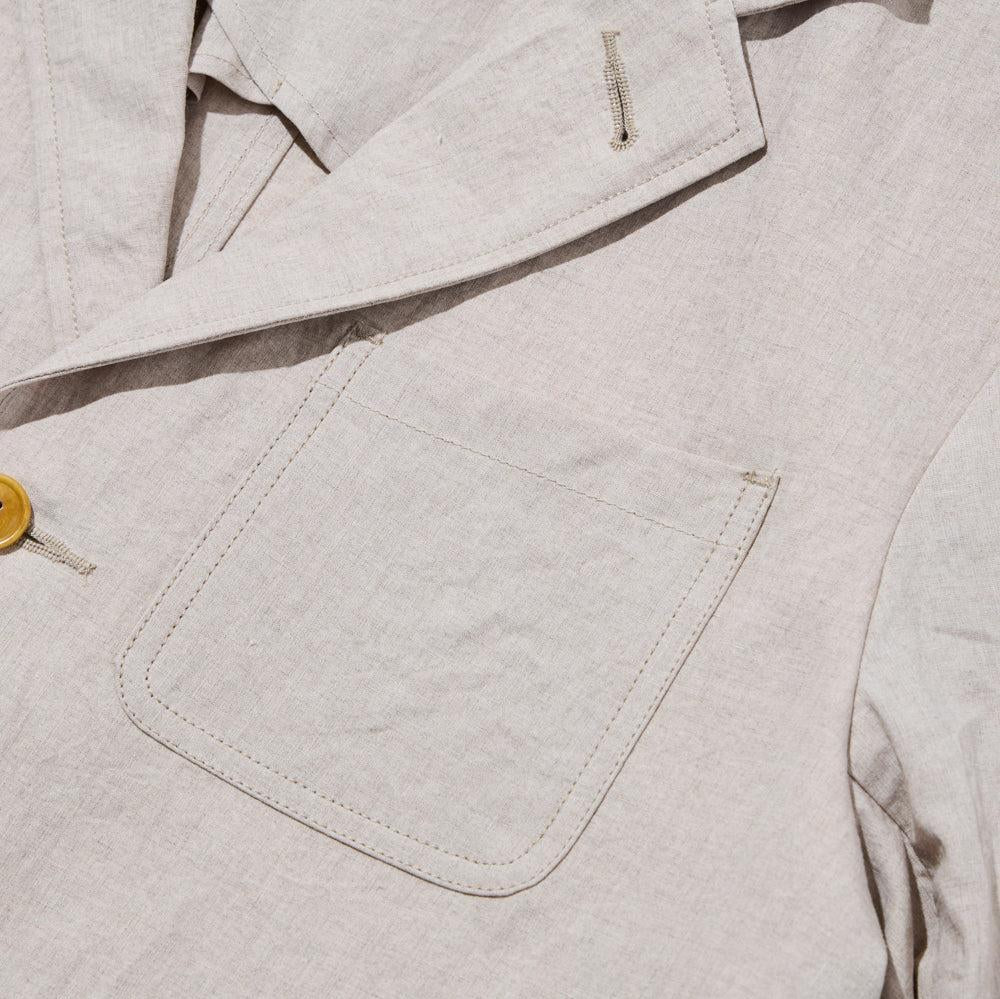 Soundman Rector Linen Jacket Natural-Jacket-Clutch Cafe