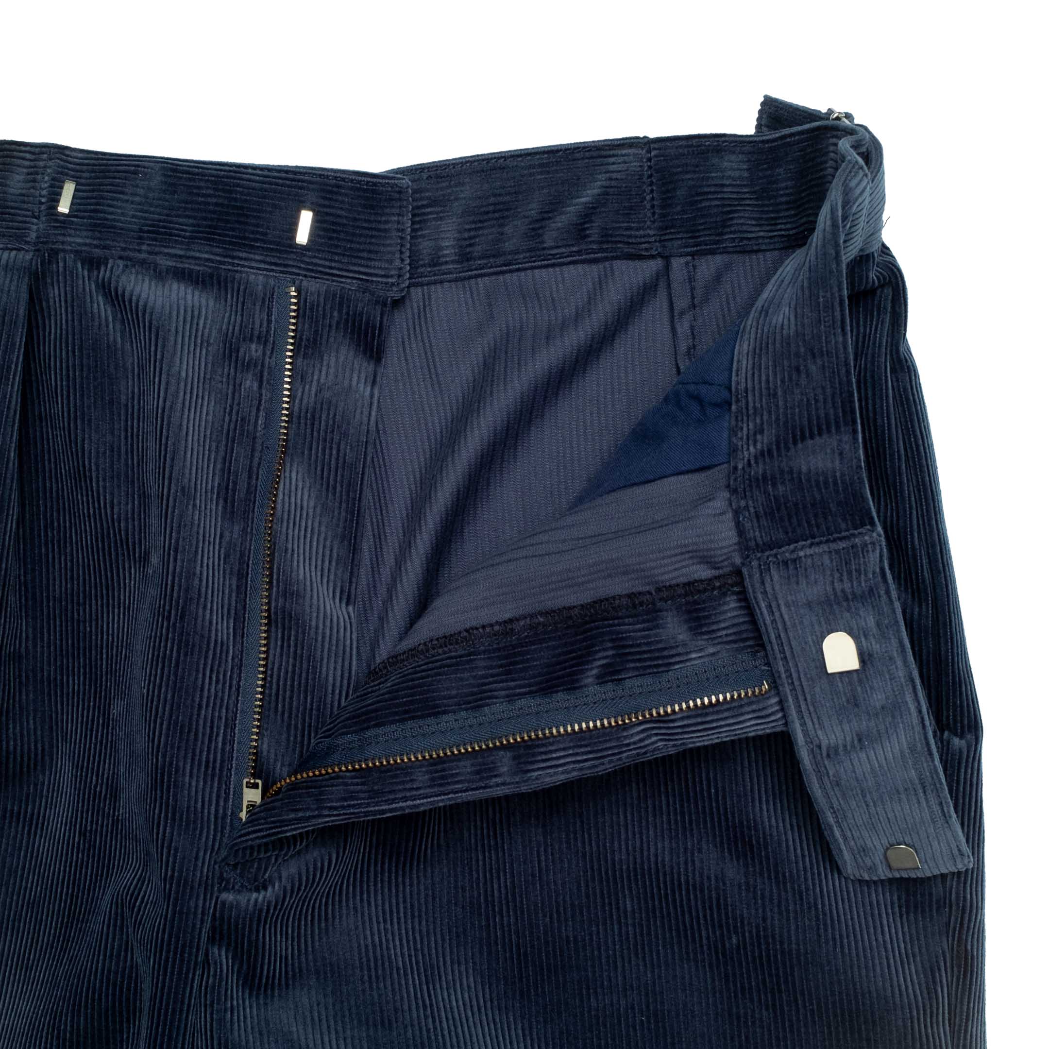 Soundman Rumford Corduroy Trousers Navy-Trousers-Clutch Cafe