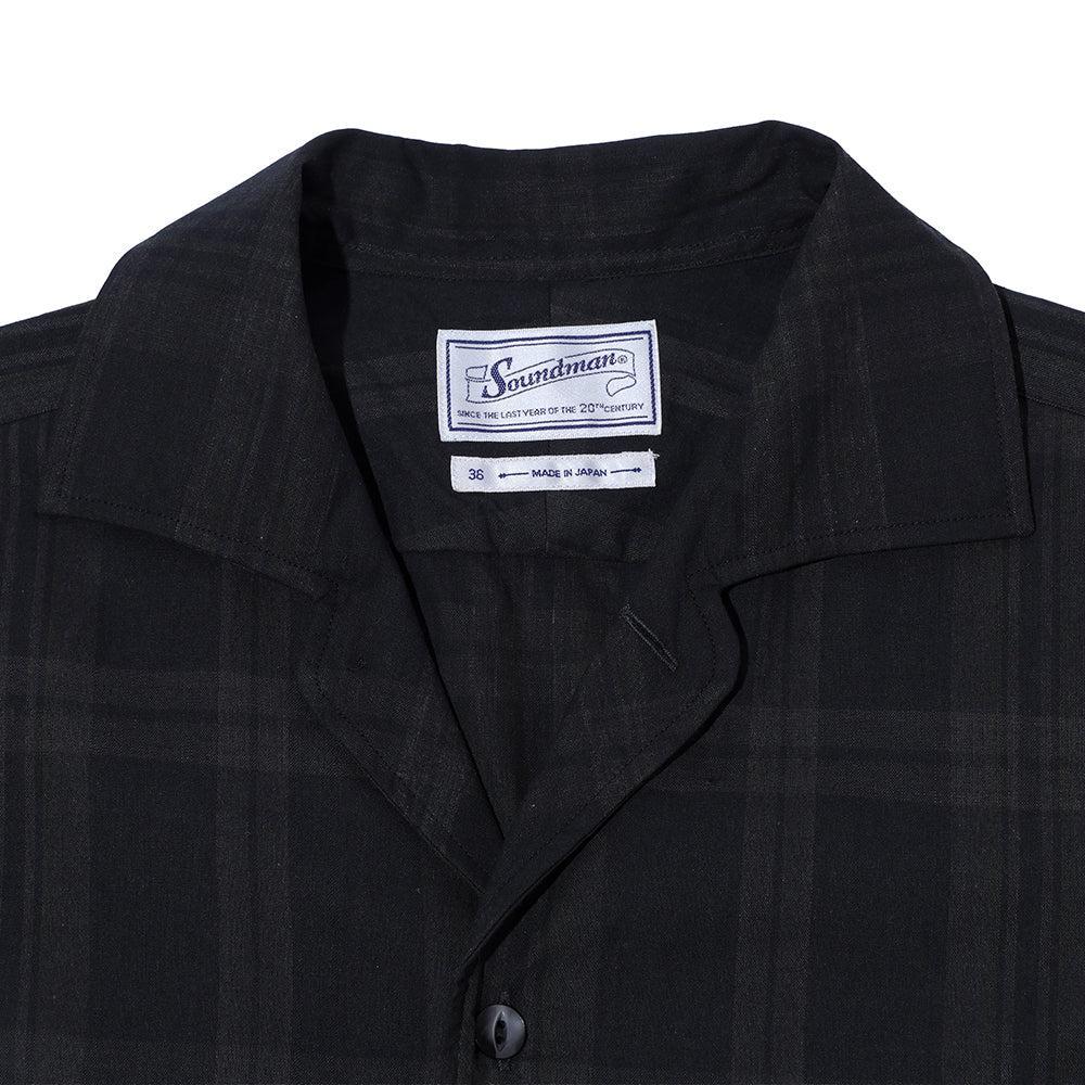 Soundman Shark II Open Collar Shirt Grey-Clutch Cafe