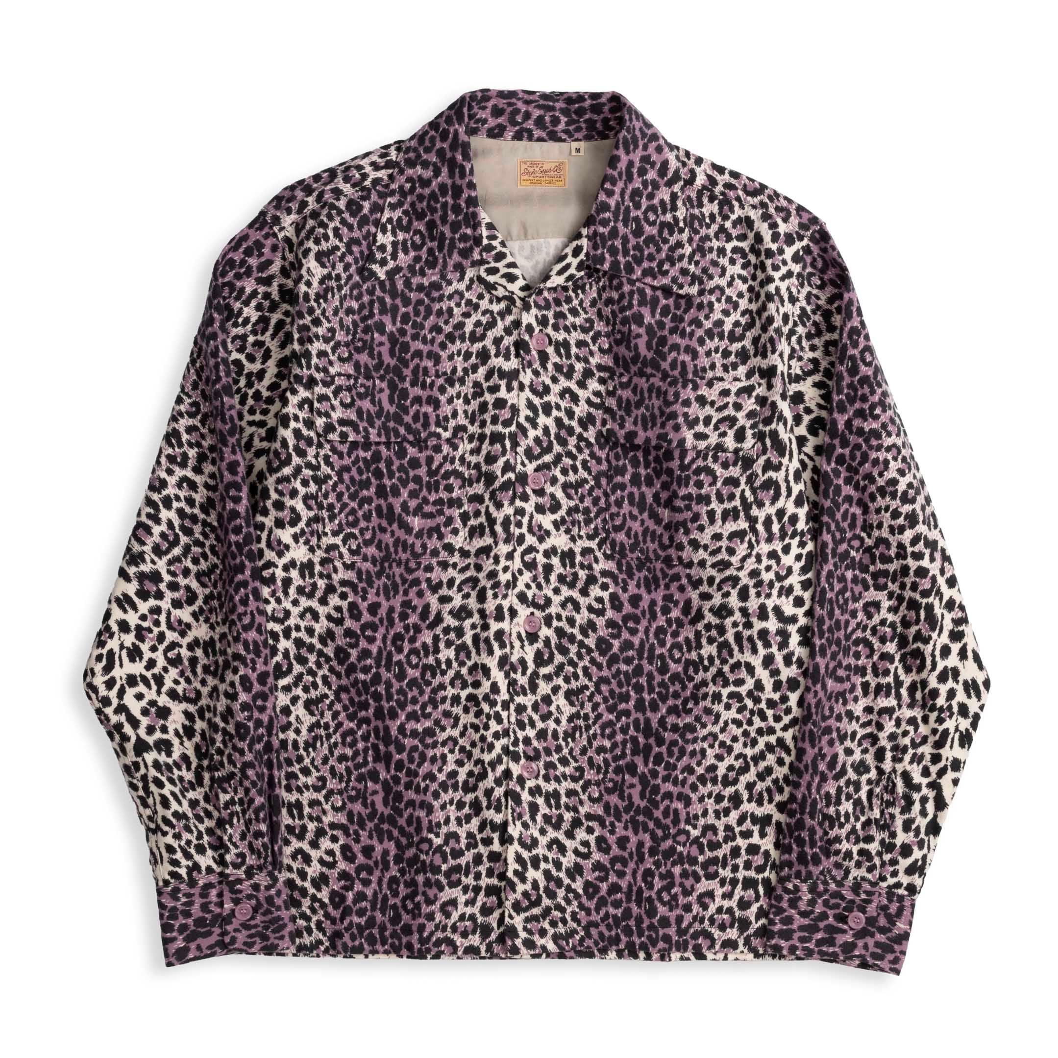 Style Eyes by Toyo Enterprise Leopard Flannel Shirt Purple-Shirt-Clutch Cafe