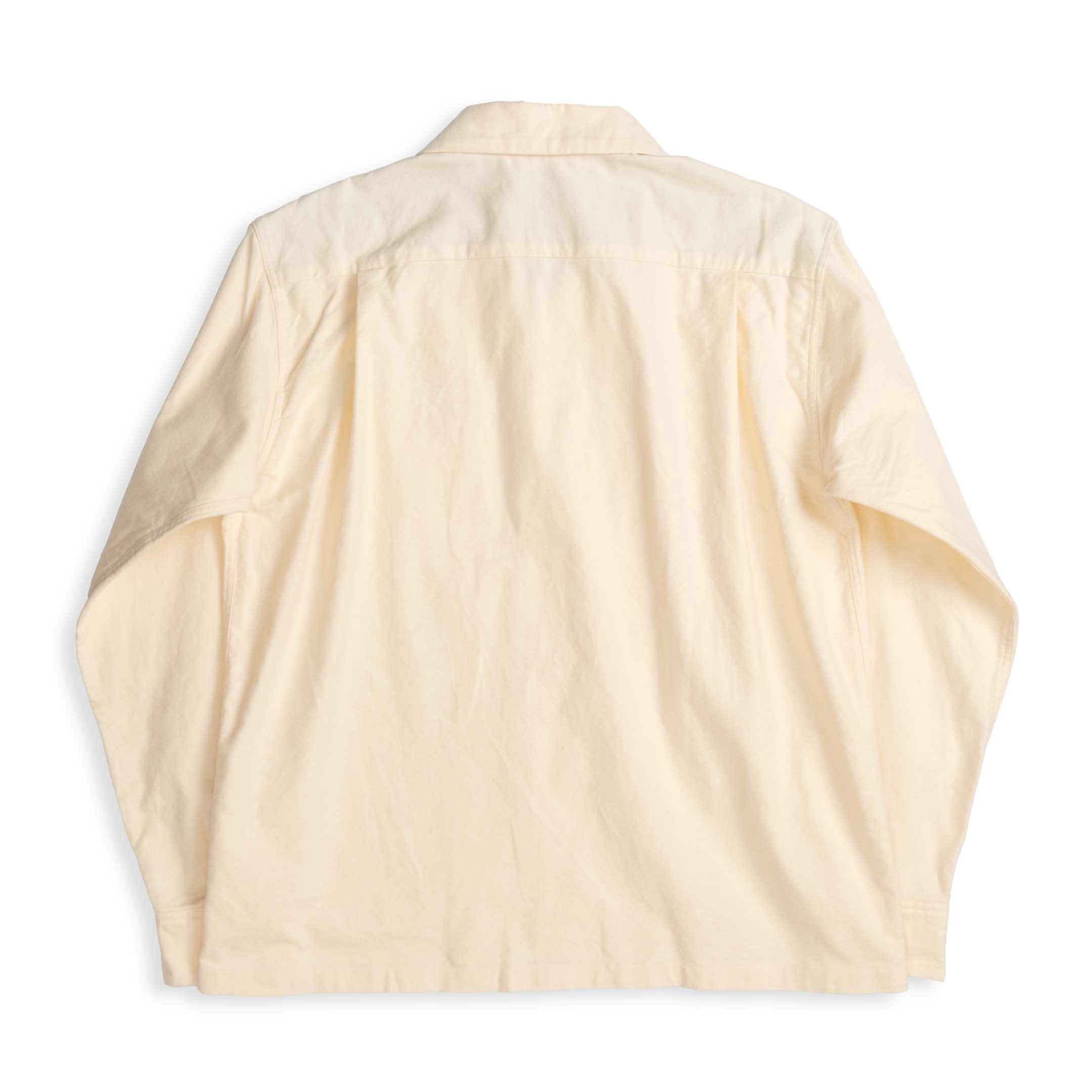 Style Eyes by Toyo Enterprise Plain Flannel Sports Shirt Off White-Shirt-Clutch Cafe