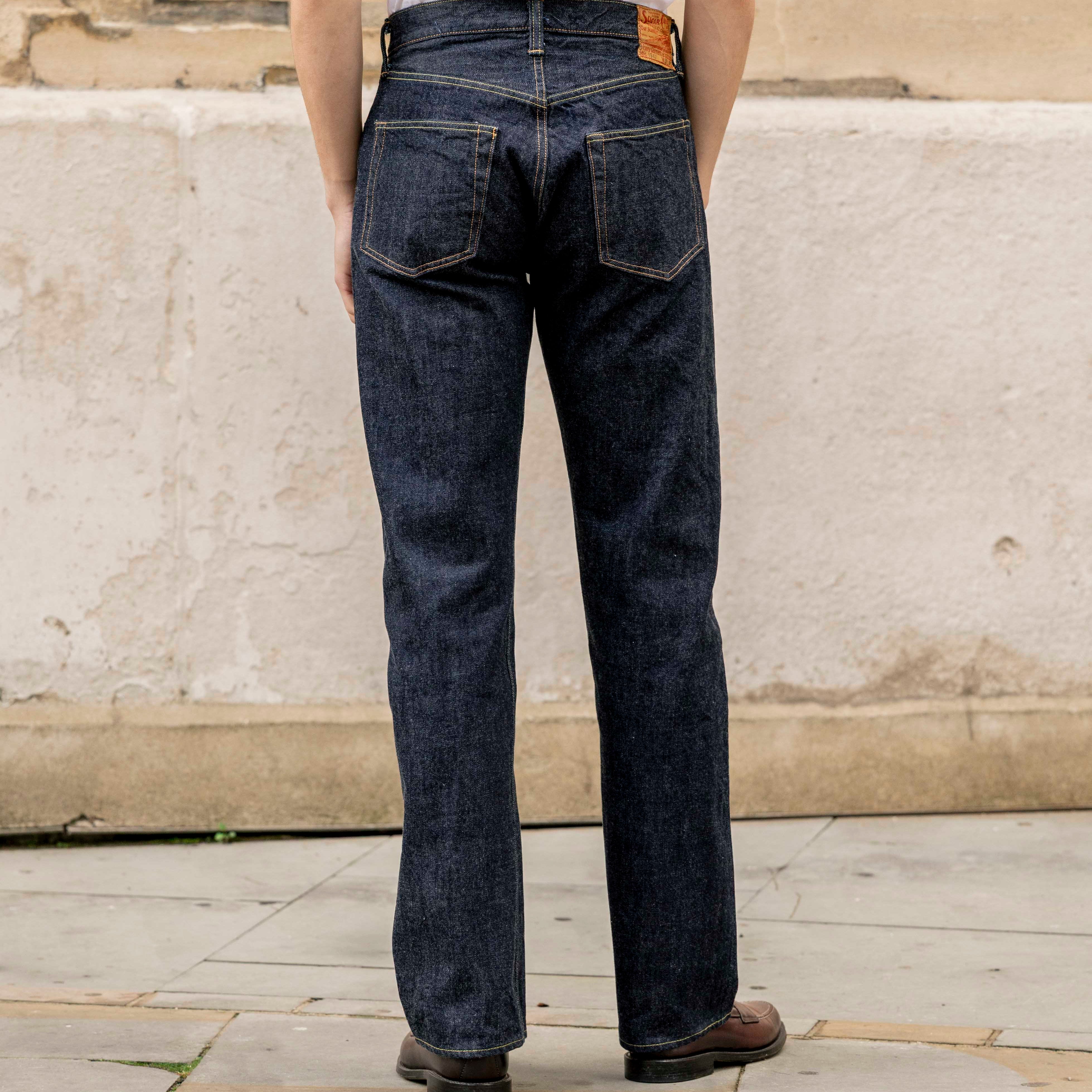 Sugar Cane 1947 14.25 oz Denim Jeans Indigo-Jeans-Clutch Cafe-selvage denim-selfedge denim