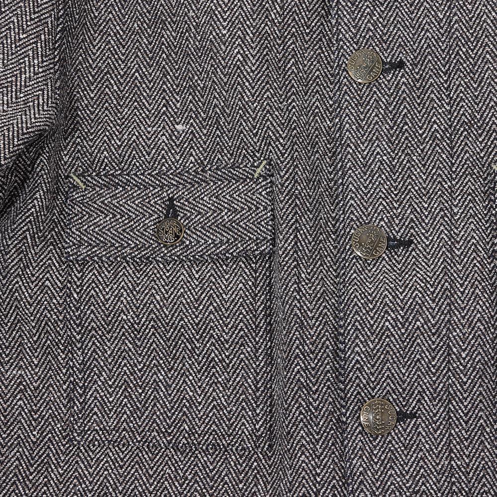 Sugar Cane Fiction Romance 16.7 oz Indigo Tweed Work Jacket-Jacket-Clutch Cafe