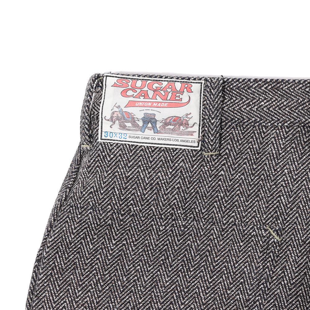 Sugar Cane Fiction Romance 16.7 oz Indigo Tweed Work Pants-Trousers-Clutch Cafe