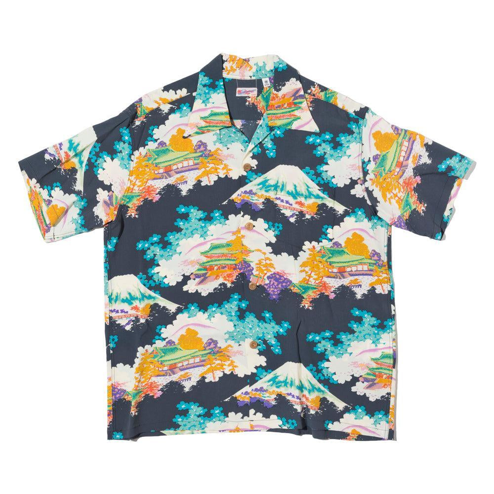 Sun Surf Ancient Capital Hawaiian Shirt Black-Hawaiian Shirt-Clutch Cafe