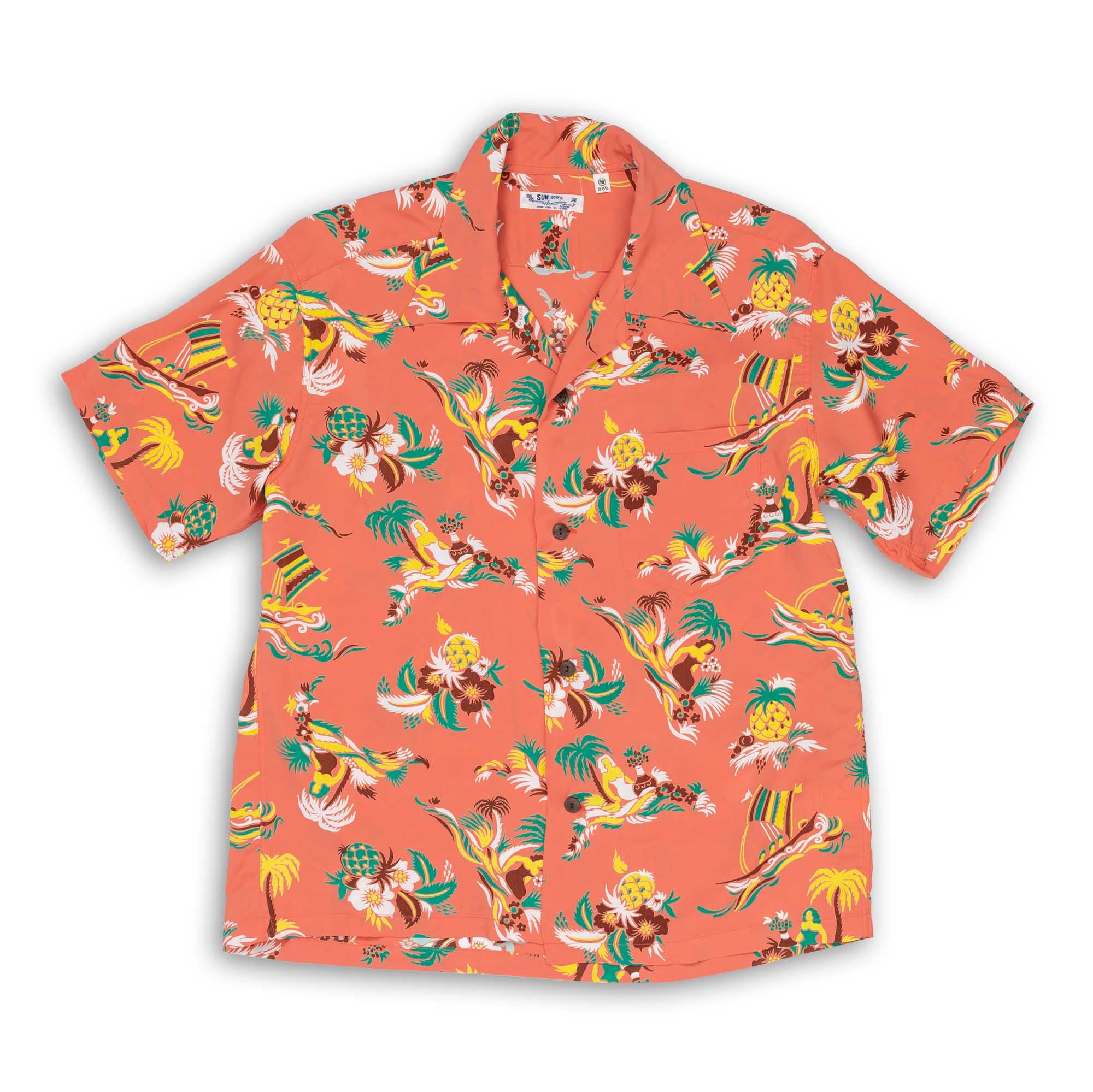 Sun Surf Island Trip Hawaiian Shirt Red-Hawaiian Shirt-Clutch Cafe