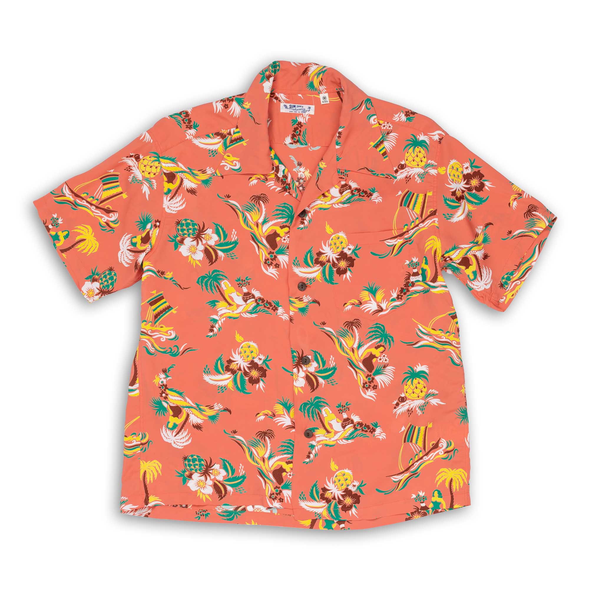 Sun Surf Island Trip Hawaiian Shirt Red-Hawaiian Shirt-Clutch Cafe