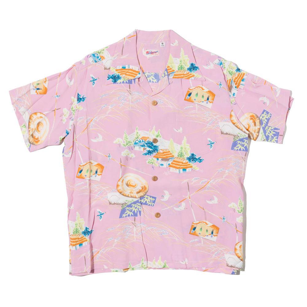 Sun Surf Scarecrow Hawaiian Shirt Pink-Hawaiian Shirt-Clutch Cafe