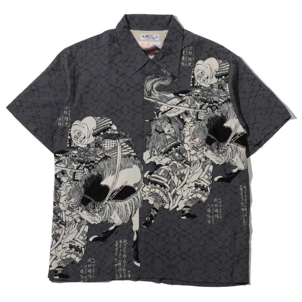 Sun Surf x Katsushika Hokusai Special Edition Hawaiian Shirt 'Musashi Stirrup'-Hawaiian Shirt-Clutch Cafe