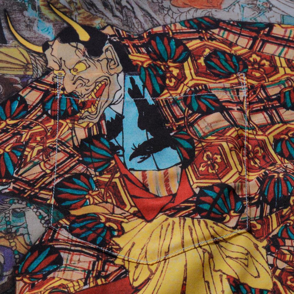 Sun Surf × Yoshitoshi Tsukioka Special Edition Hawaiian Shirt 'Murasaki Inaka Genji'-Hawaiian Shirt-Clutch Cafe