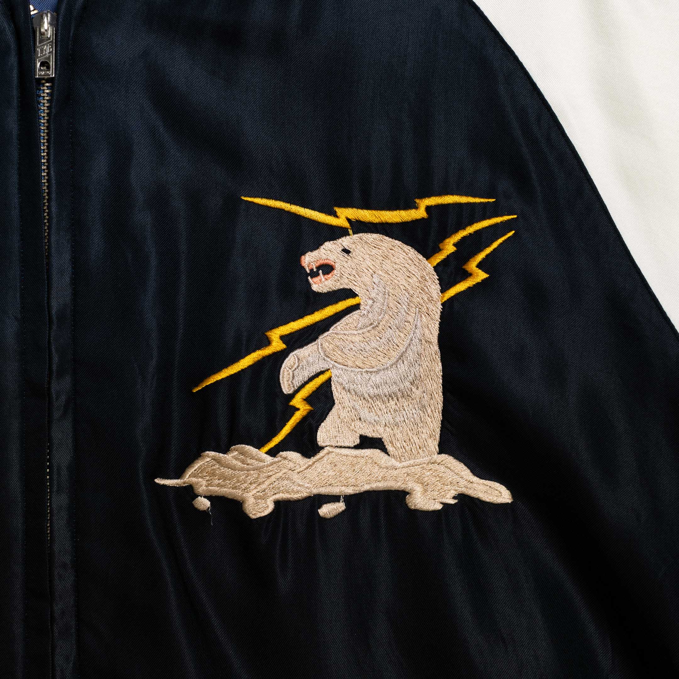 Tailor Toyo Acetate Suka 'Ageing' Alaska Polar Bear x Moose Black x Blue-Jacket-Clutch Cafe