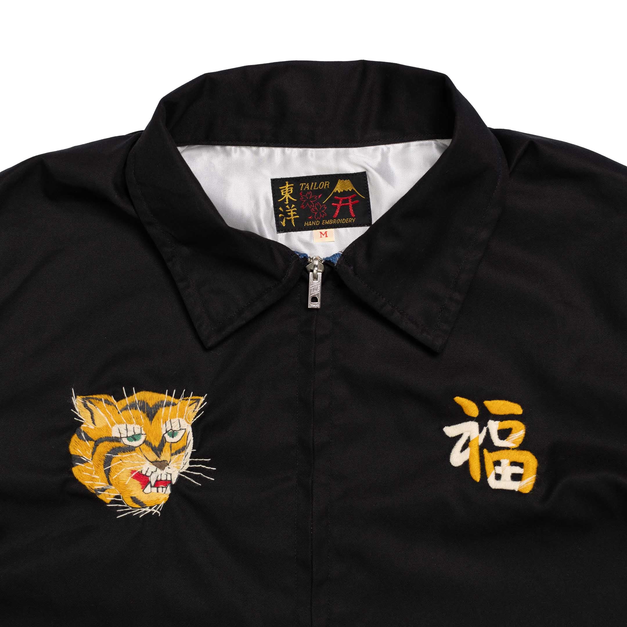 Tailor Toyo Cotton Vietnam Map Jacket Black-Jacket-Clutch Cafe