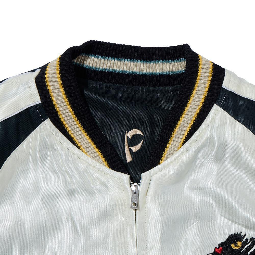 Tailor Toyo Mid 1950s Style Souvenir Jacket Roaring Tiger x Black Dragon-Jacket-Clutch Cafe